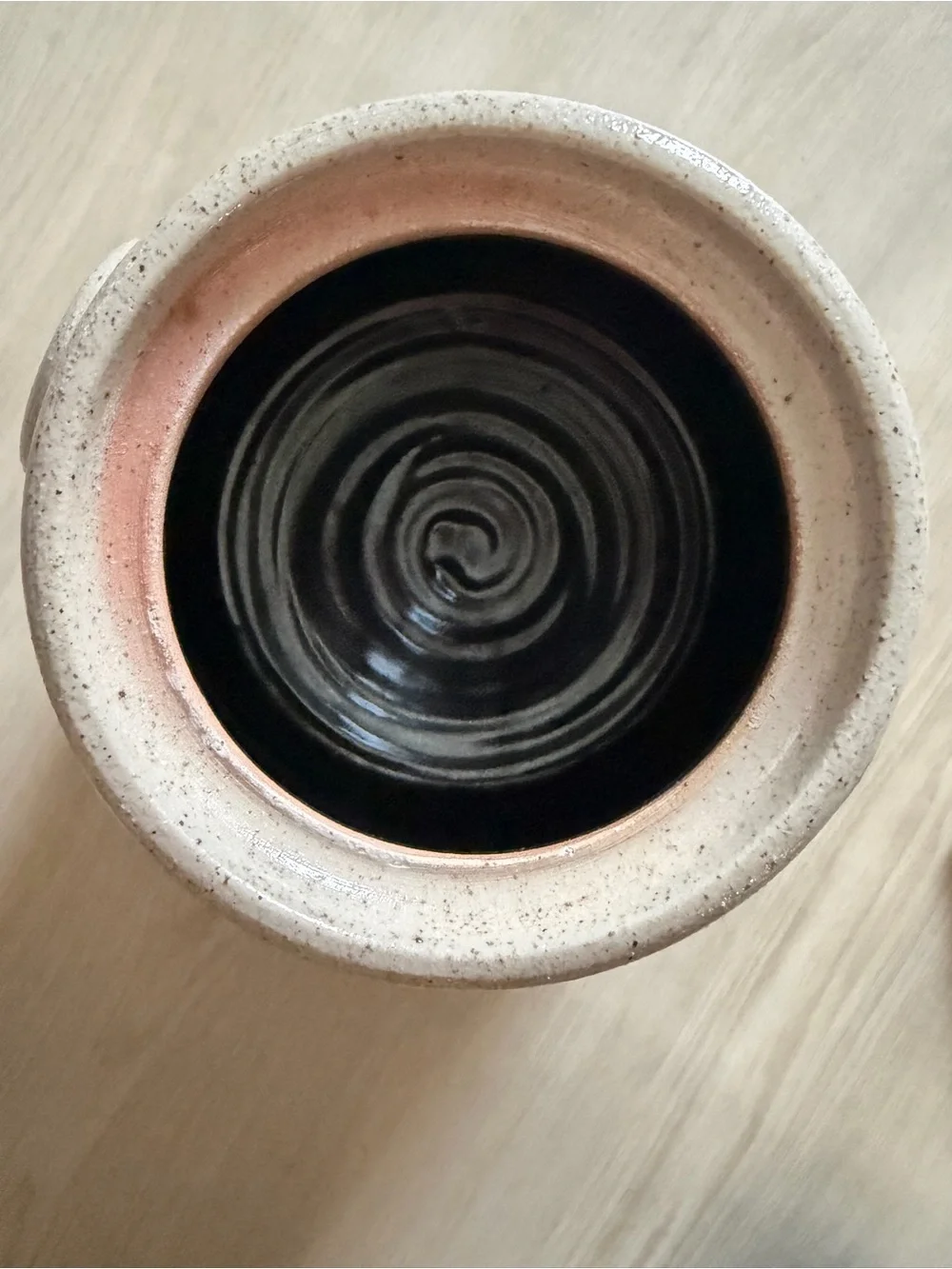 Salmon Falls Stoneware 1994 Pottery Canister Lid Handles Blueberry Basket